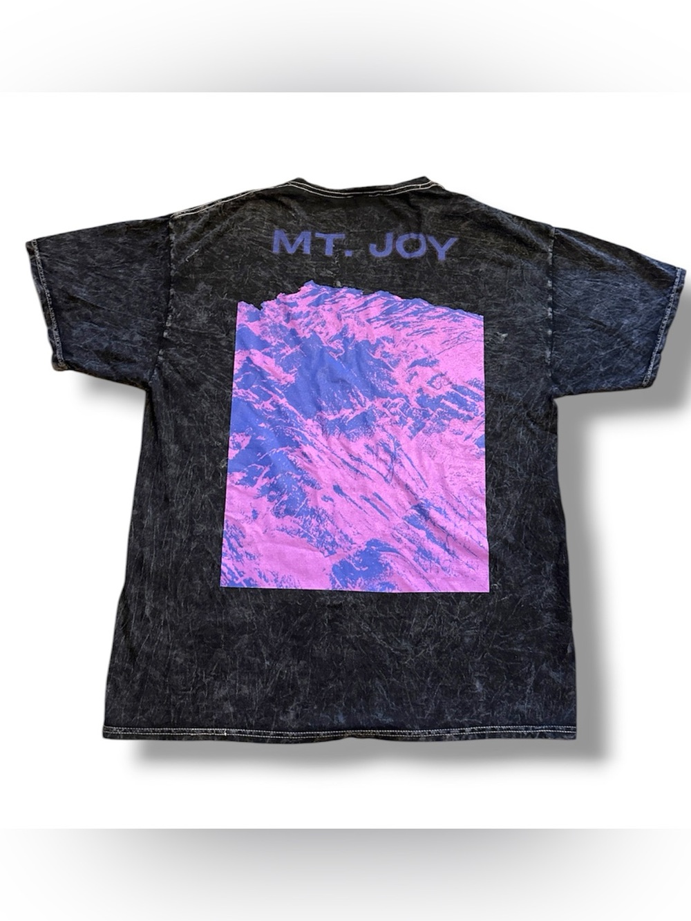 Mt. Joy Black Mineral Wash Band Tee Unisex Size Large Indie Music Colortone RARE